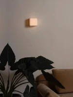 Square cloth wall lamp staircase decorative ambiance bedroom aisle light tea room homestays living room background wall 4