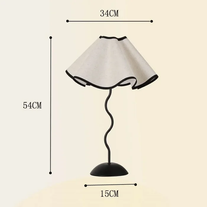 Petal Umbrella Lamp S Wrought Iron Bar Decorative Lamp Bedroom Atmosphere Lamp Night Light Modern Simple Table Lamp Bedside Lamp 6