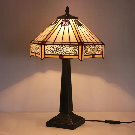 Led Lights Glass Table Lamp Tiffany Multi-style Living Room Bedroom Study Bedroom Eye Protection Lamp Standing Lamp 2