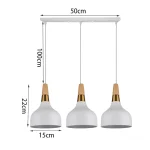Modern LED Pendant Lights Nordic Minimalist E27 Solid Wood Hanging Lamps Kitchen Restaurant Lighting Fixtures 6