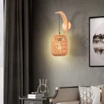 Vintage Hemp Rope Wall Light Sconce Modern Wood Wall Lamp for Restaurant Kitchen Bedroom Retro Loft Indoor Home Decor Lighting 4