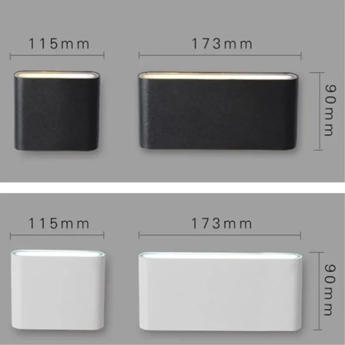 LED Outdoor Waterproof IP65 Wall Light Porch Garden Wall Lamp & Indoor Home Decor Bedroom Living Room Decoration Lighting Lamp 2