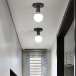 Modern Simple Ceiling Light Retro Industrial Metal E27 Ceiling Lamp for Living Room Balcony Study Dining Room Bedroom Aisle 3