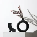 Nordic Ins Ceramics Vase Home Decoration Ornaments Flower Arrangement Container Art Vases Flowerpot Home Decorations Accessories 1