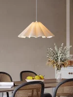 Lower Petals Cream Chandelier LED Indoor Pendant Lamp for Living Room Bedroom Dining Room Bar Simple Modern Lights 4