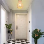 Home Hemprope Iron Ball Cage Ceiling Light Industrial Pastoral Ceiling Lamp E27 for Restaurant Kitchen Dinning Room Cloakroom 2