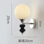 Glass Wall Lamp Living Room Bedroom Bedside Corridor Restaurant Atmosphere Decorative Lamp American Home Decor 3