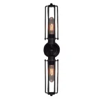 Loft Iron Black Wall Lamp Vintage Metal Cage E27 Wall Lights Sconce Bedroom Bar Counter Corridor Modern Indoor Lighting Lampshad 4