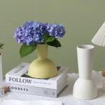 Nordic Geometry Art Vase Ornaments Creative Home Decoration Accessorie Desktop Ceramic Flower Arrangement Container Flower Vase 2