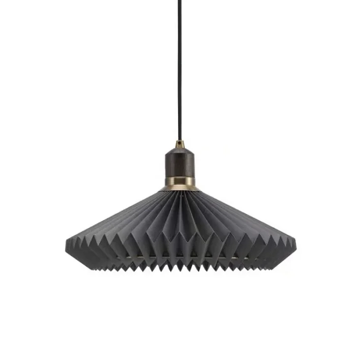 E27 Retro Restaurant Bar Decorative Chandelier Living Room Bedroom Pleated Chandelier 5