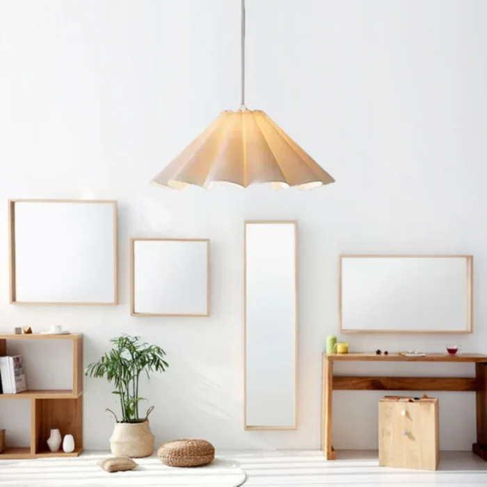 Cream Chandelier Nordic Bedroom Lamp Living Room Cafe Decorative Lamp Bedside Study Dining Table Single Head Flower Chandelier 1
