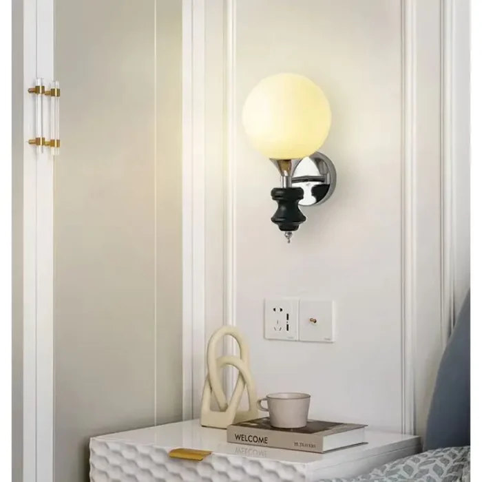 Glass Wall Lamp Living Room Bedroom Bedside Corridor Restaurant Atmosphere Decorative Lamp American Home Decor 5
