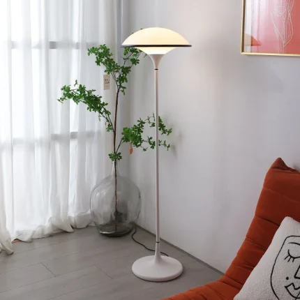 LED Floor Lamp Living Room Study Room Lamp Reading Light Acrylic White Bedroom Bedside Lamp Simple 2