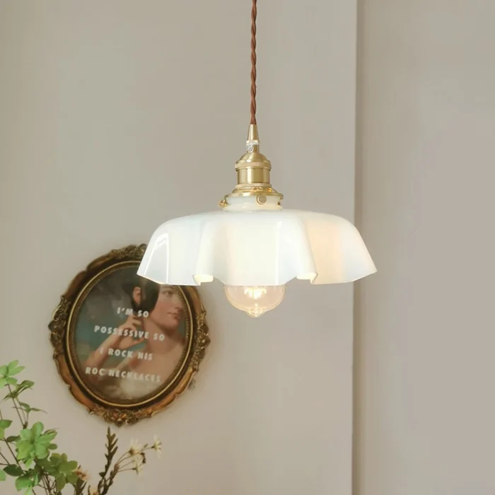 Ceramic Pendant Light for Kitchen Dining Room Restaurant Hanging Lamp Modern Ceiling Chandelier Home Indoor Bedroom Living Room 6