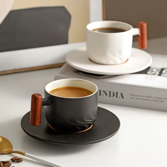 Ceramic Retro Coffee Cup Office Water Cup Filter Tea Mug Ceramic Coffee Mug Handmade Tea Coffee Cup Birthday Gift 5
