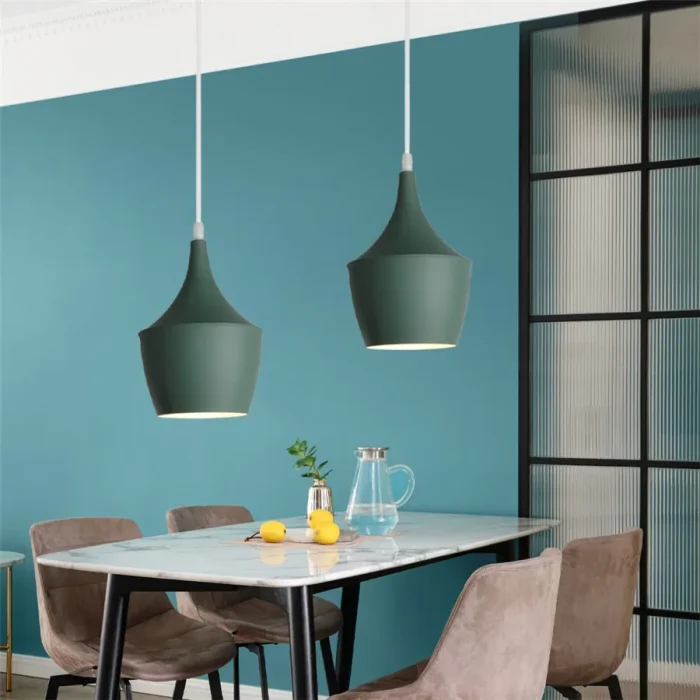 Modern Nordic Pendant Light E27 Industrial Lamp Shade Creative Indoor Hanging Lamp for Living Room Kitchen Lighting Fixture Deco 4