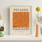 Modern Gallery Wall Picasso Bauhaus Orange Wall Art Canvas Painting Posters For Living Room Home Decor 5
