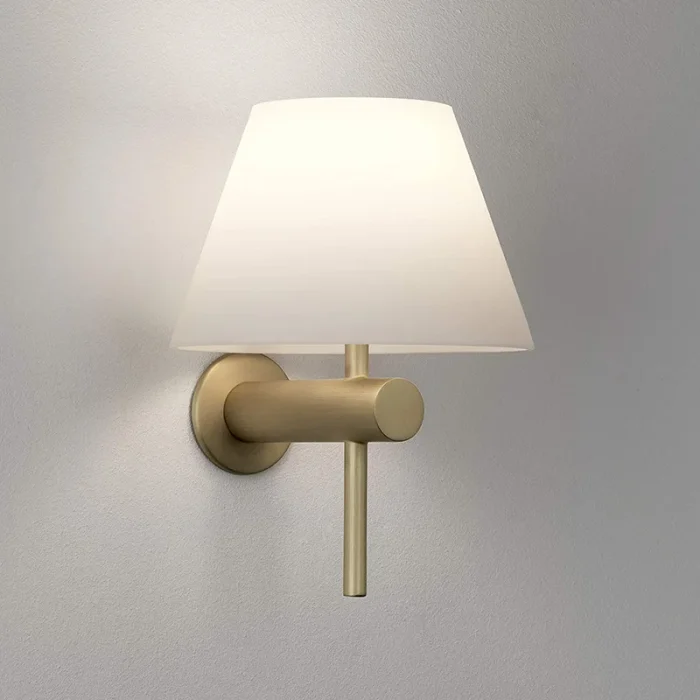 Modern Simple Fabric Lampshade Bedside Wall Lamp LED Bedroom Stairs Aisle Study Room Lamps 1