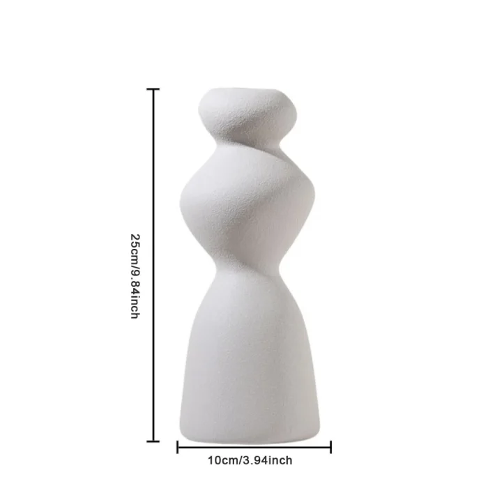 Nordic Ins Circle Ceramic Vase Ornaments Living Room Bedroom Dining Table Flower Arrangement Container Wedding Vase Decoration 6