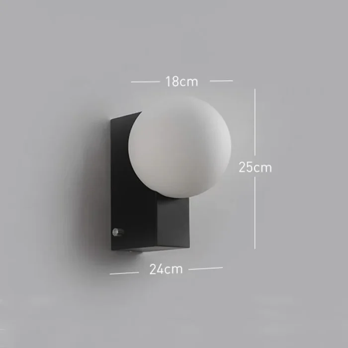 Glass Ball Wall Lamp Living Room Corridor Aisle Background Wall Decorative Lamp Bedroom Bedside Wall Lamp 6