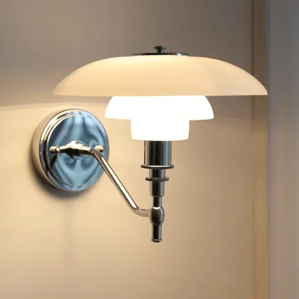 French Minimalist Glass Wall Lamp Modern Bedroom Corridor Wall Lamp Living Room Decorative Lamps 1