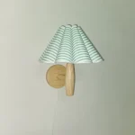 Log Color Wood Wall Lamp Petal Lamp Entrance Corridor Balcony Aisle Lamp Atmosphere Night Light Bedroom Bedside Decorative Lamp 3