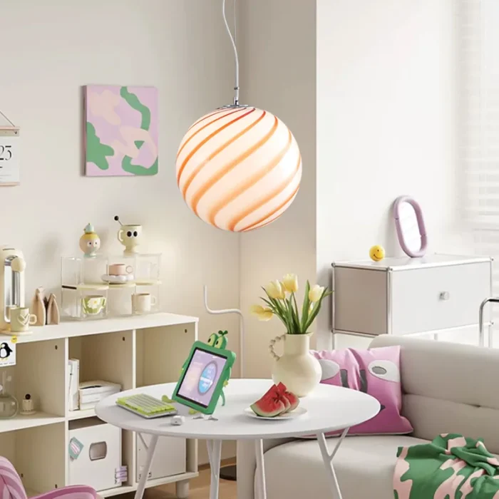 Nordic Chandelier Lollipop Chandelier Creative Restaurant Lamp Cute Style Jade Candy Shape Chandelier Children's Room Lamps 4