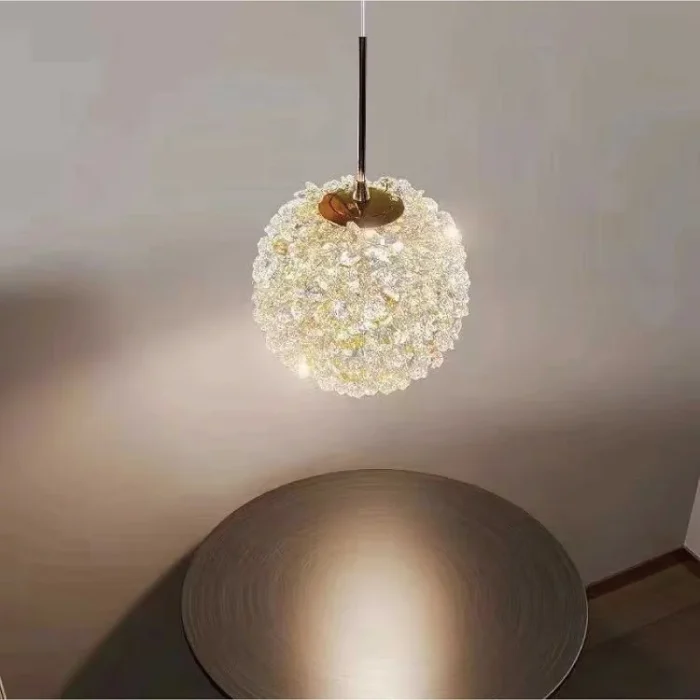 Romantic Bedside Chandelier Aisle Corridor LED Chandelier Living Room Bedroom Crystal Lamp Interior Decoration Lighting 2