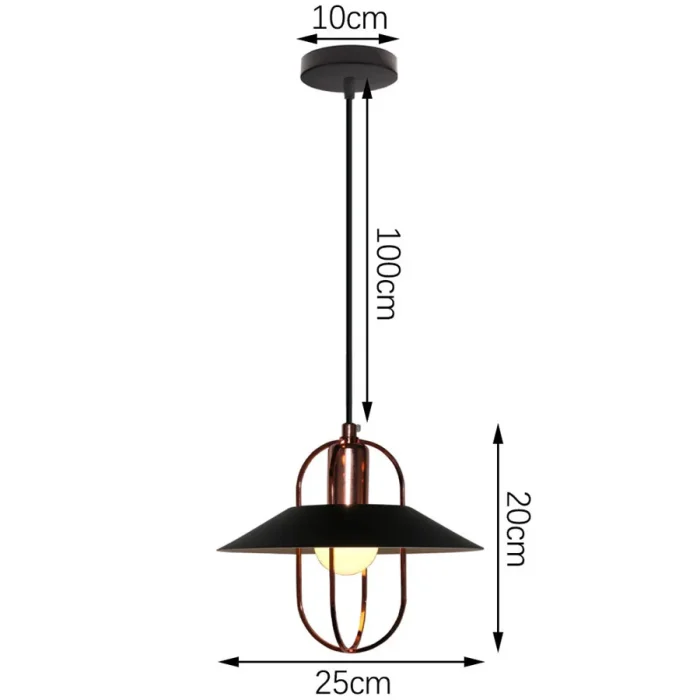 Creative Pendant Light Hollow Wrought Wide Brim Cover E27 Pendant Lamp Over Table Restaurant Shop Kitchen Hanging Lighting Decor 5