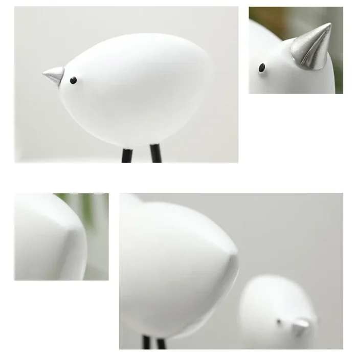 European Resin Bird Statue Creative Home Furnishings Living Room Wine Cabinet Decoration Office Desktop Figurines Crafts Gifts 3