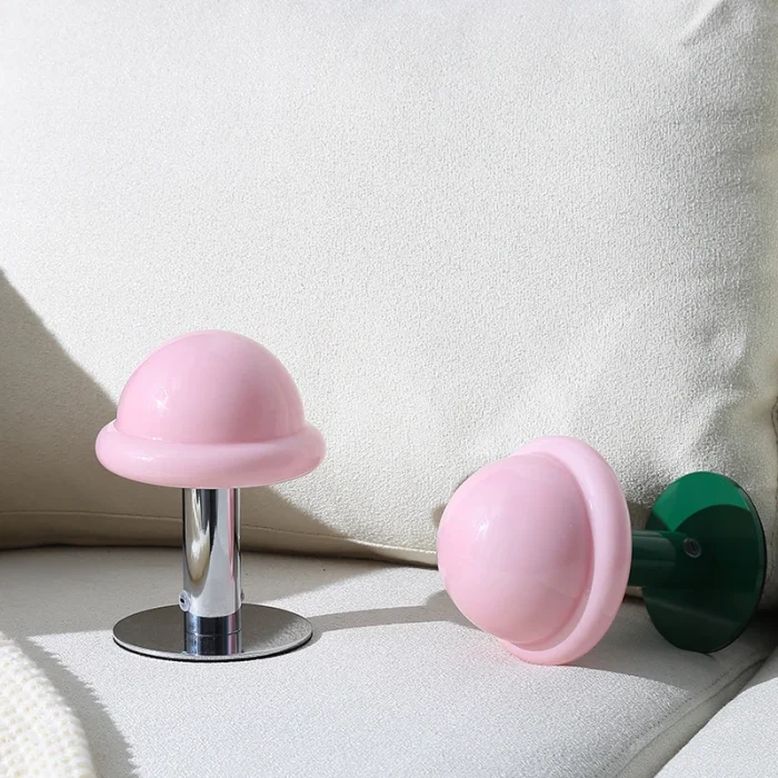 Mushroom Table Lamp Rechargeable Glass Bedroom Bedside Ornaments Creative Atmosphere Lamp Interior Decoration Small Table Lamp 3