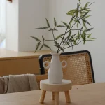 Nordic White Vegetarian Art Ceramic Vases Ornaments Living Room Desktop Flower Arrangement Container Home Decoration Accessorie 3