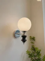 French Simple American Wall Lamp Retro Bauhaus Medieval Corridor Bedroom Bedside Decorative Wall Lamp 5
