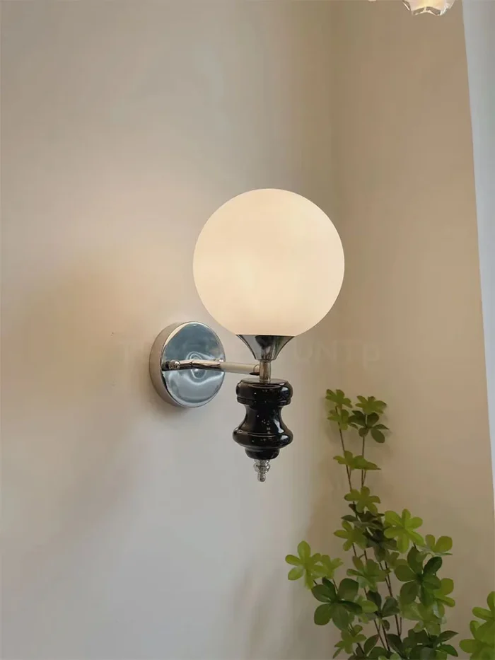 French Simple American Wall Lamp Retro Bauhaus Medieval Corridor Bedroom Bedside Decorative Wall Lamp 5