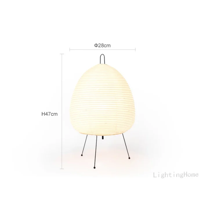 Japanese Design Akari Wabi-sabi Yong Table Lamp Printed Rice Paper Lamp Bedroom Desktop Decoration Table Lamp Drop Shipping 6