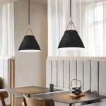 Nordic Minimalist Pendant Lamps Personality LED Hanging Light Bedroom Living Room Lamp Hotel Restaurant Bar Belt Chandelier 1