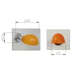 Bedroom Bedside Decorative Wall Lamp Atmosphere Lamp Stained Glass Stairwell Living Room Wall Lamp 6