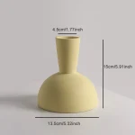 Creative Art Vase Nordic Style Modern Ceramic Arrangement Dried Flower Home Living Room Office Tabletop Decor Ornaments Vases 6