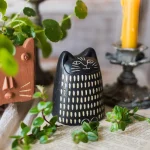 Two-dimensional cat animal doll sculpture home office desktop decoration modern artist home decoration garden ornaments 1