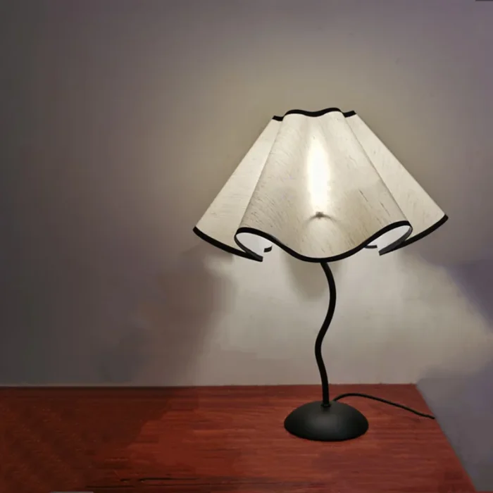 Creative Handmade Petal Lampshade Fabric Cover Bedside Table Lamp Bedroom Chandelier Decoration Bedside KD Lampshade 4
