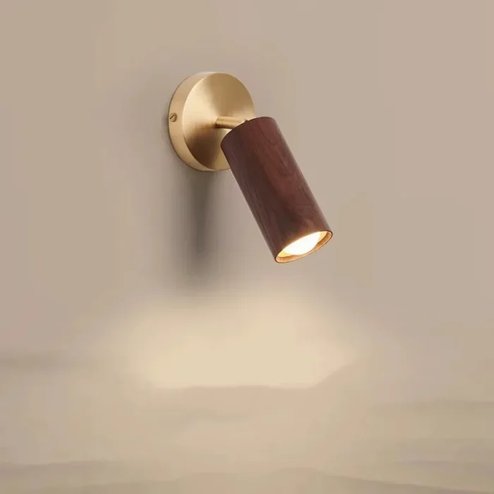 LED Wall Lamp Bedroom Living Room Background Wall Lamp Nordic Solid Wood Corridor Aisle Decorative Lamp Bedside Lamp 1