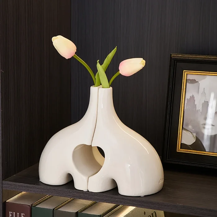 Creative Ceramic Elephant Flower Arrangement Home Decoration Tea Ceremony Flower Arrangement Personality Flower Arrangement 1