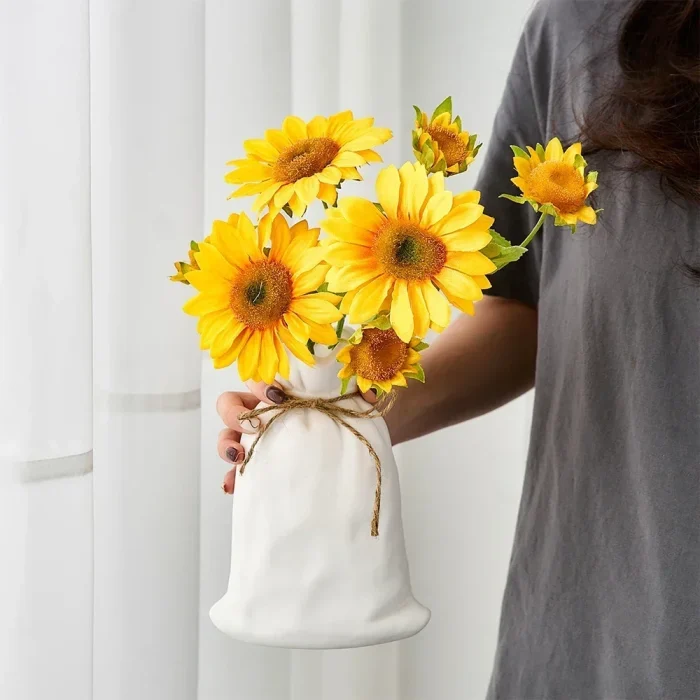 Minimalism Ceramic Vase for Dried Flower Arrangement Nordic Style Office TV Cabinet Ornament Home Decoration Interior Gift 4
