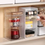Acrylic Transparent Makeup Storage Box Rack Cosmetic Eyeglasses Organizer Bathroom Toilet Lipstick Comb Makeup Brush Holder 2
