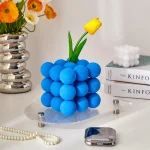 Creative Home Decor Klein Blue Three-dimensional Ball Geometric Ornament Photo Props Lovely Room Decor Office Desk Accessories 1