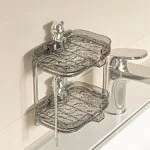 Luxury Double Layer Bathroom Soap Holder Wall Mounted Draining Soap Dish High End Home Use Soap Storage Rack 2