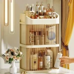 Makeup Storage Box Dust-proof Cosmetic Organizer Large Capacity Jewelry Nail Polish Cosmetic Container Makeup Organizer Box 2