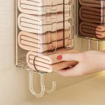 Home Entrance Bedroom Wardrobe Wall-Mounted No-Drilling Socks Storage Box Underwear Storage Box PE Material Origin China 4