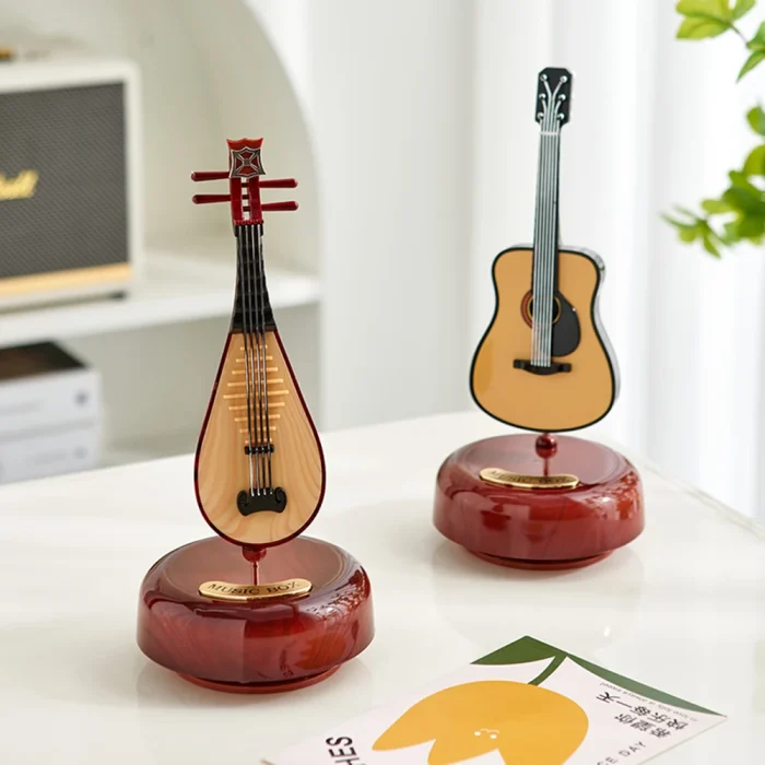 Nrodic Home Decor Figurines for Interior New Classical Music Box Sculpture Modern Living Room Decoration Office Desk Ornaments 4