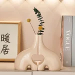 Creative Ceramic Elephant Flower Arrangement Home Decoration Tea Ceremony Flower Arrangement Personality Flower Arrangement 4